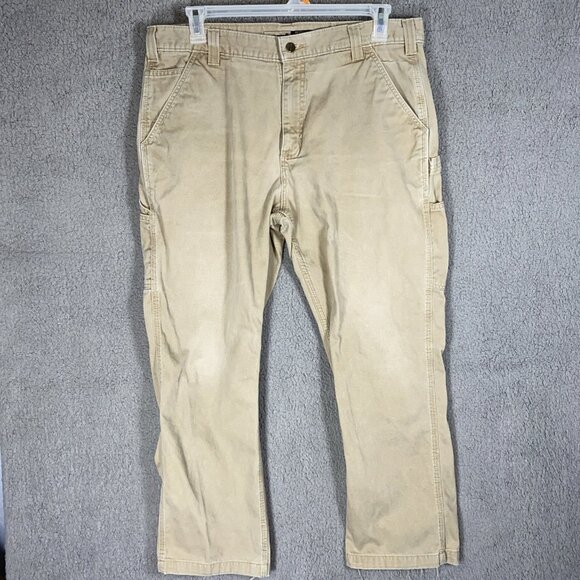 Carhartt Relaxed Straight Twill Dungaree Bundle 2 Work Pants Men 38X30 Utility - Picture 4 of 16